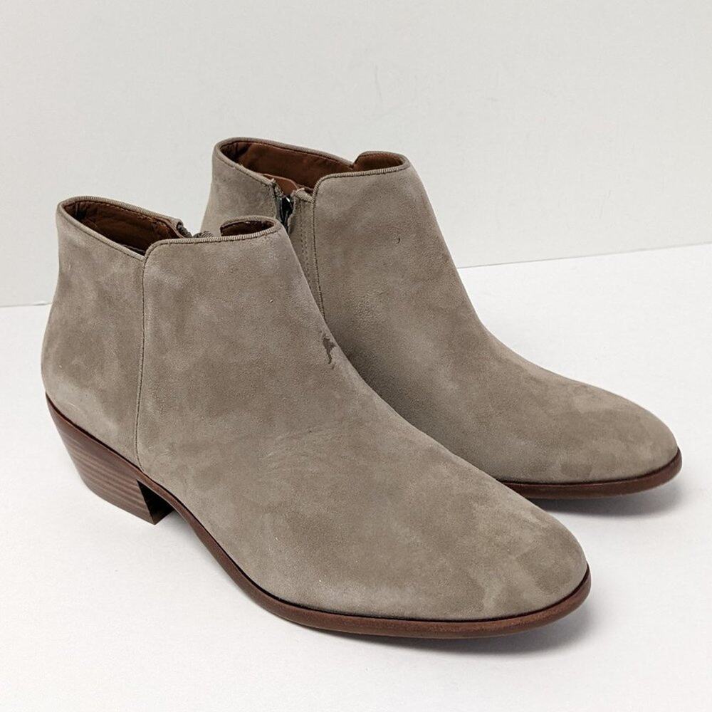 Sam Edelman Petty Ankle Boots, Putty Suede, Womens 9 Wide